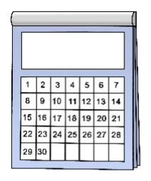  Grafik eines Kalenders 