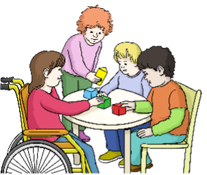  Grafik von Kindern an einem Tisch 